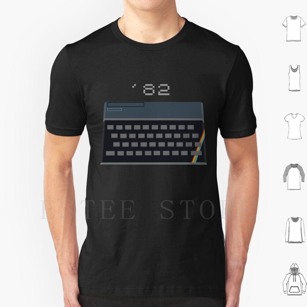 Retro Gaming Zx Spectrum - スペクトラム-ナウイン（クラッシュ）カラーTシャツ メンズ コットン 6XL スペクトラム Zx82