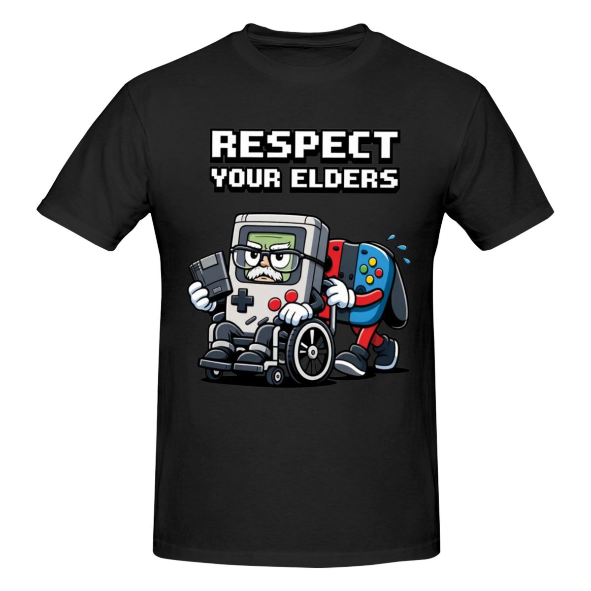 Retro Gaming In 2026 - 男性は長老を尊重するゲーミングコントロールレトロ面白いゲーマー 2026 Tシャツヴィンテージオーバーサイズ O ネックコットンカスタムスリーブアニメシャツ