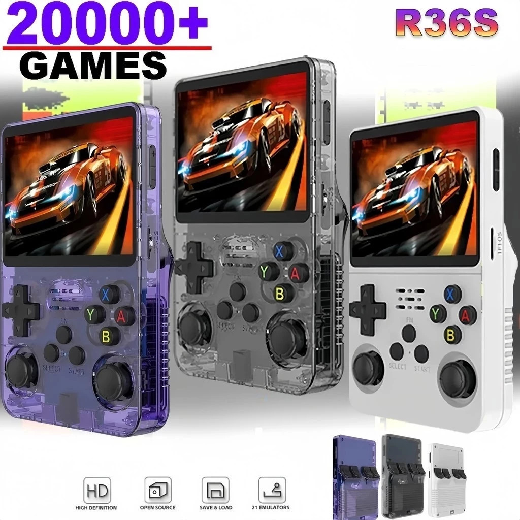 Retro Gaming Xbox One - ミニR36SレトロハンドヘルドビデオゲームコンソールLinuxシステムポータブルポケットプレーヤープラスゲームスティックPS Vitaボックスイッチ