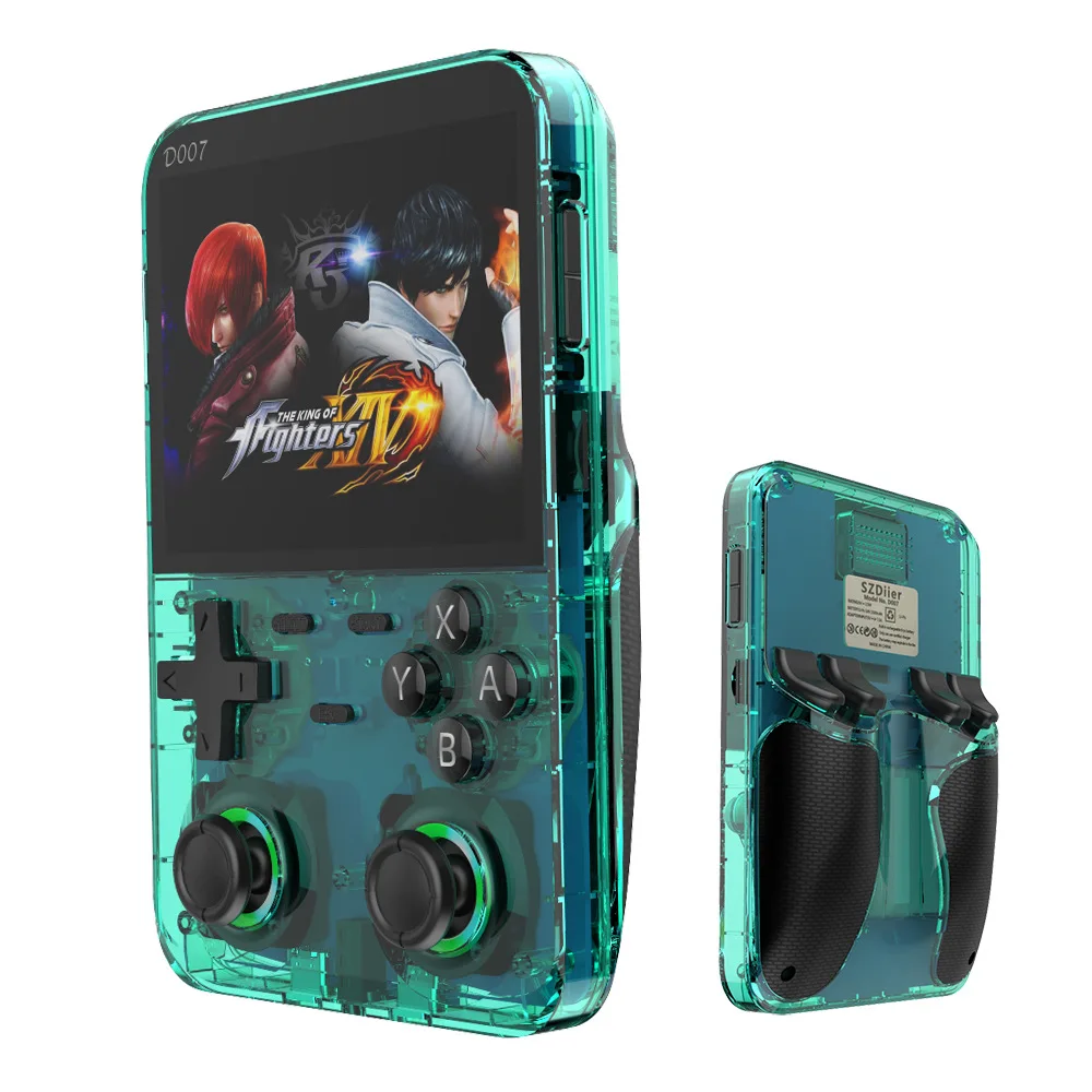 Retro Gaming Portable - D007 ポータブルビデオゲームコンソール 3.5 インチ IPS スクリーンハンドヘルドゲームプレーヤーオープンソースシステム