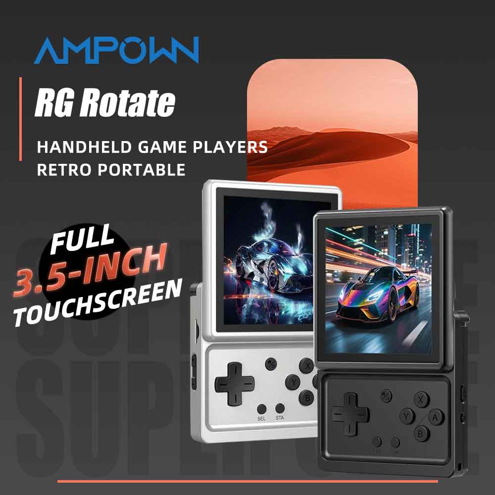 Retro Gaming Emulator - ANBERNIC RG ロータブルAndroid携帯ゲーム機 3.5インチIPSレトロゲームエミュレーター WiFi Bluetooth