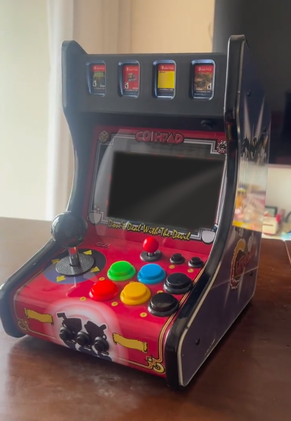 Retro Gaming Years - NSタブレット用Switchレトロゲームドック：カップテーマのアーケード体験、底部照明付き