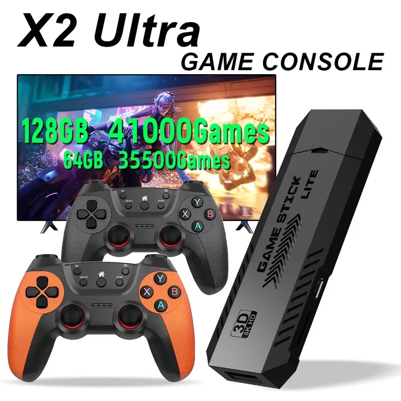 Retro Gaming N64 - X2 Ultra Pro レトロゲームスティック 64GB 128GB