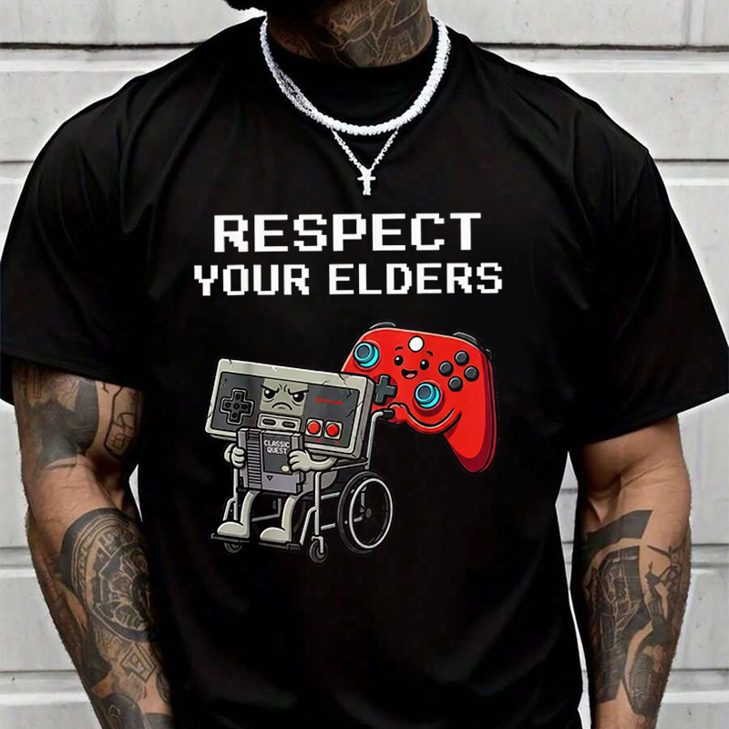 Retro Gaming T Shirt - レトロゲーム面白いゲーマーコントローラー 80 年代メンズファッション Tシャツカジュアルトレンディな Tシャツ夏用半袖快適なトップス
