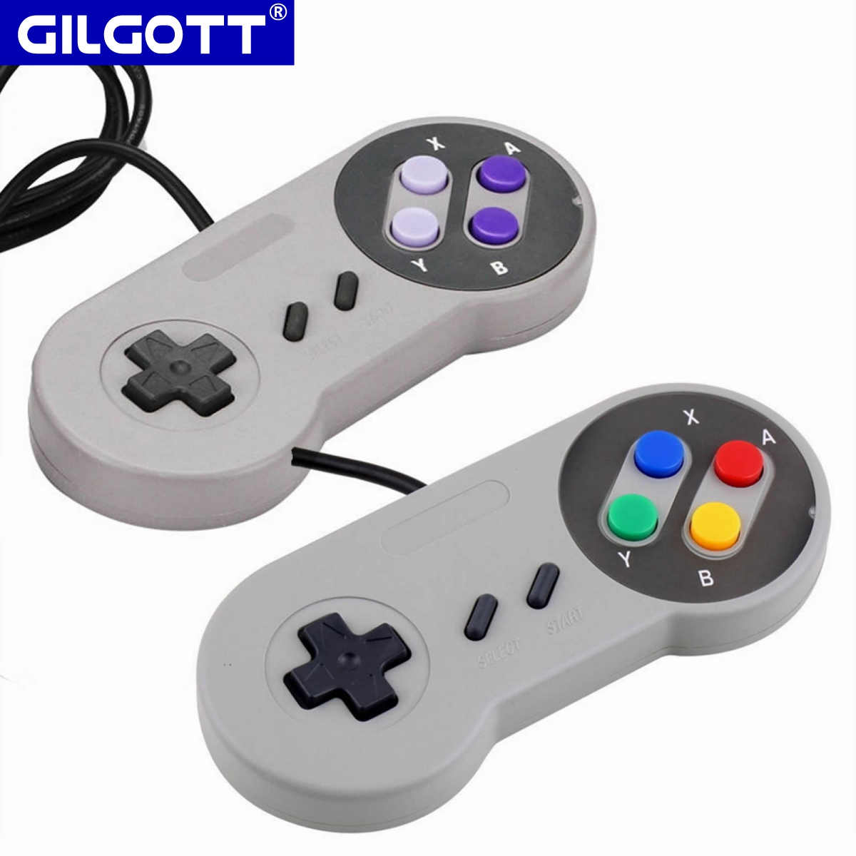Retro Gaming Windows - 2 ピース/セット 1.4 メートル有線 USB ゲームコントローラ