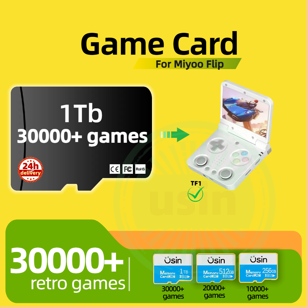 Memory Card Ps1 - Miyoo Flip 30000+レトロクラシックゲームカードPS1 PSPハンドヘルドゲームメモリTF SD H-Speed