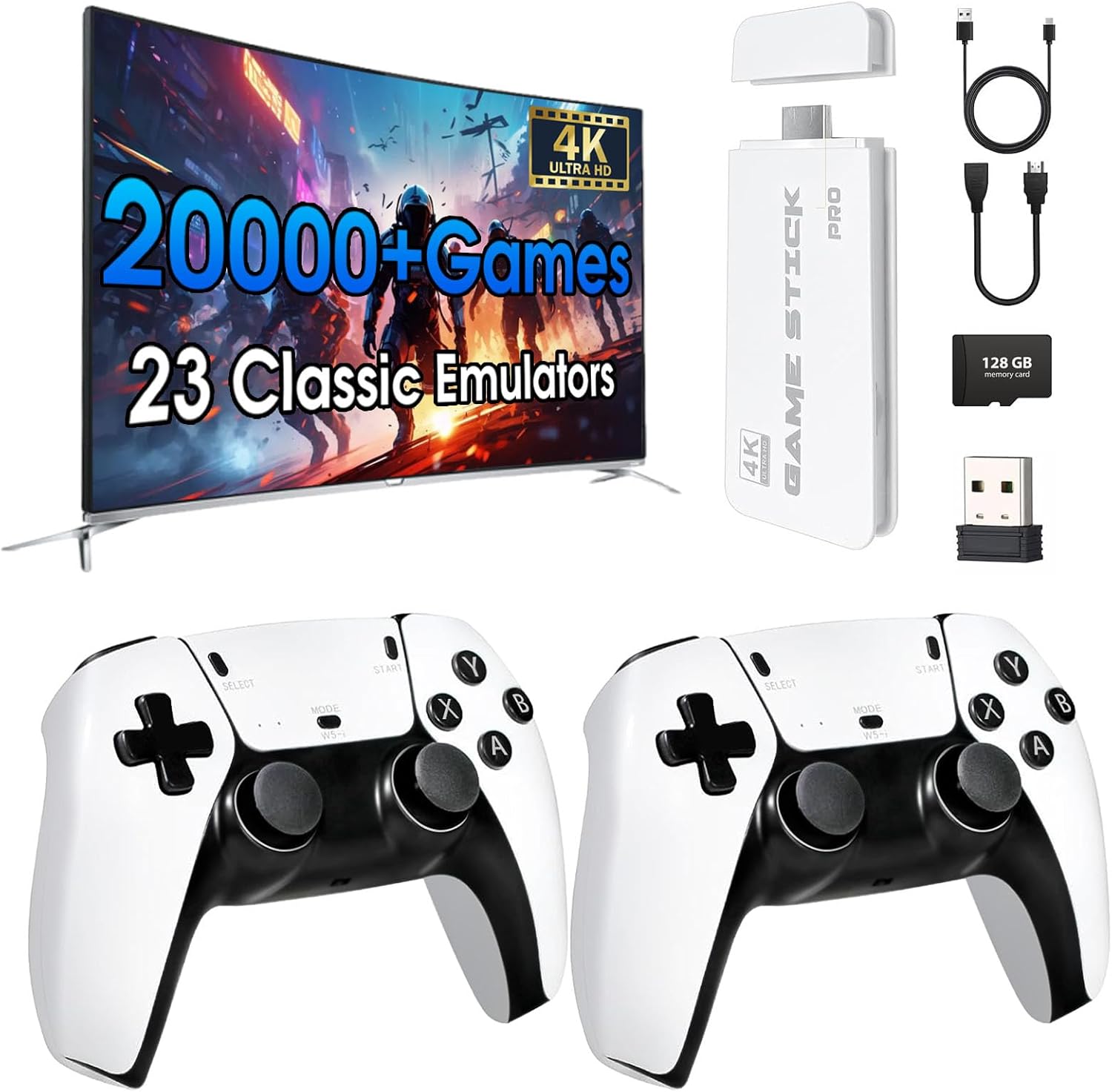 Retro Gaming In 2026 - 2026年ニューレトロゲーム機、23種類のエミュレーターと2万種類以上の内蔵ゲーム搭載、4K HDMI、2.4Gデュアルワイヤレスコントローラー付き