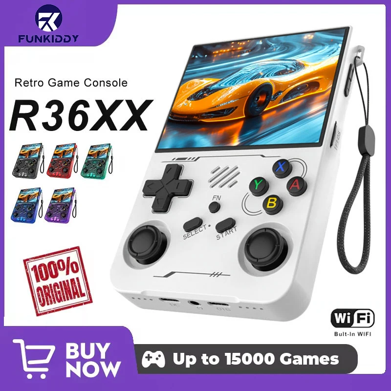 Retro Gaming Portable - FUNKIDDY R36XX ゲームコンソール ARKOS 内蔵 WIFI
