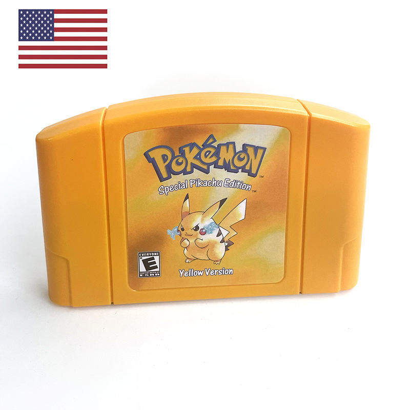 Retro Gaming N64 - アメリカ版 NTSC 英語版 ポケモン イエロー N64