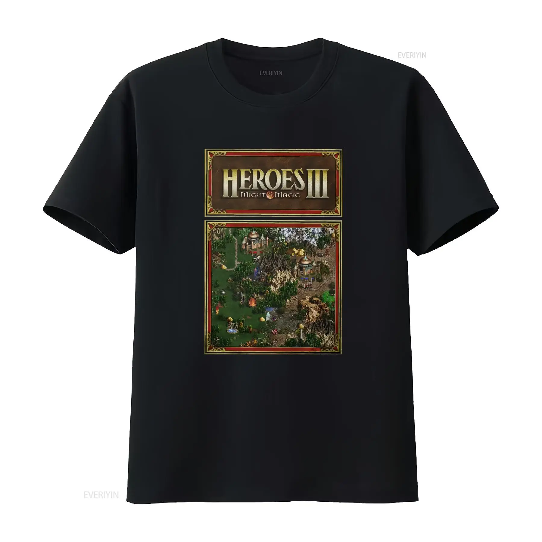 Retro Gaming T Shirt - ヒーローズ マップ オブ マイト アンド マジック