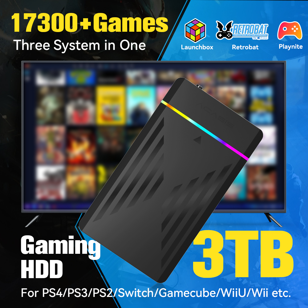 Retro Gaming Portable - レトロなポータブルゲームコンソール,Retroゲームコンソール,Retroバットウィング,Playnite, 17300 aaa,3D,PS4,ps3,ps2,スイッチ,wii,テラバイト