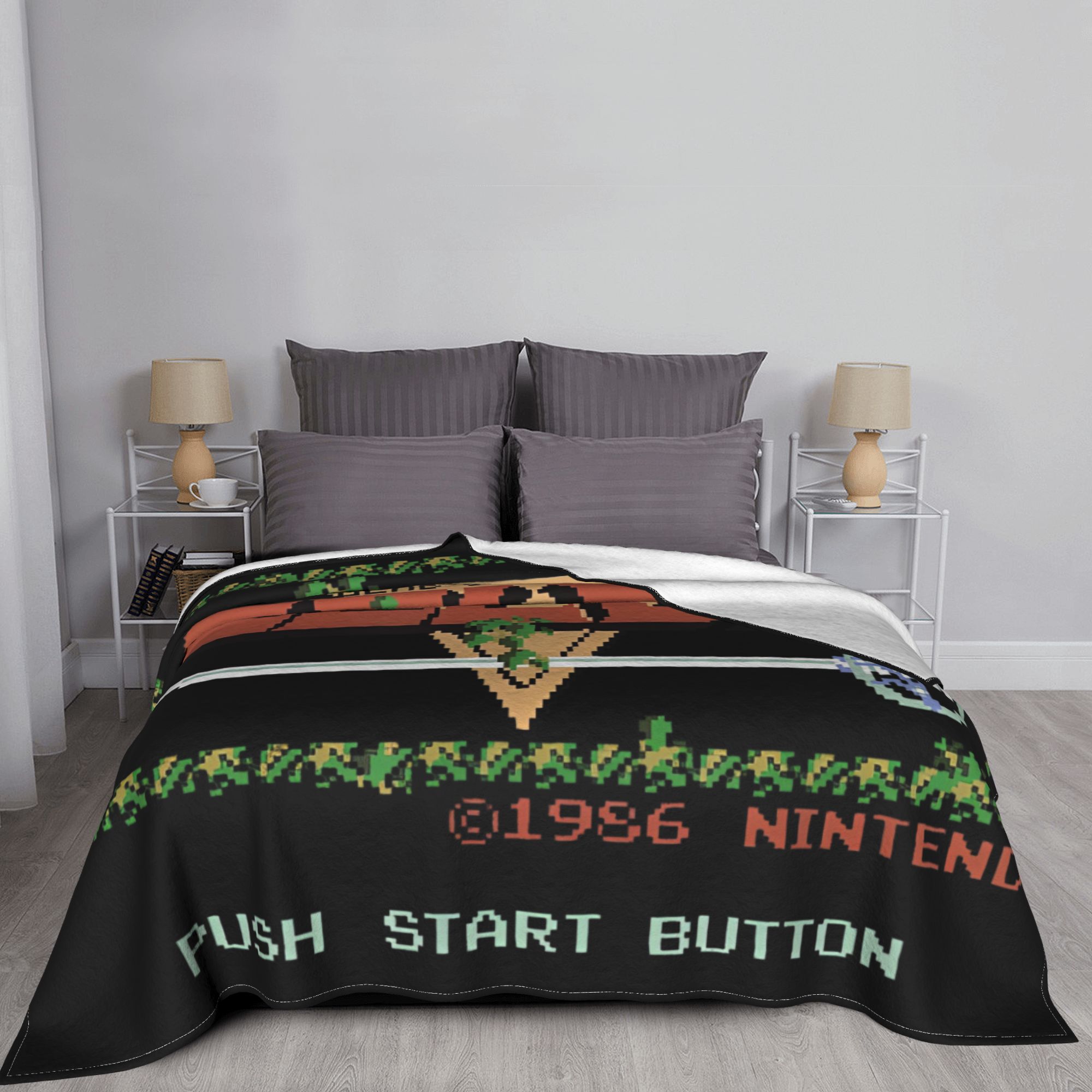 Z-ゼルダの伝説フランネルブランケットクラシックファミコンタ - Retro Gaming Zelda のレビューと価格