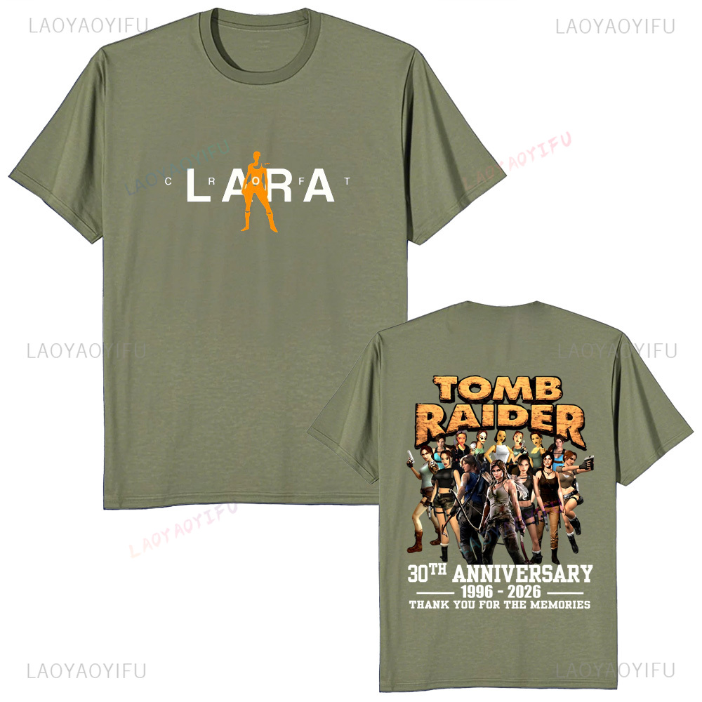 トゥームレイダー 30 周年記念ユニセックスヴィンテージ T - Retro Gaming T Shirt のレビューと価格