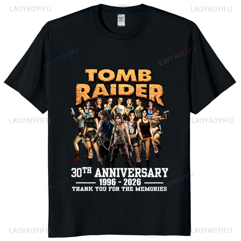 トゥームレイダー 30 周年記念ユニセックスヴィンテージ T - Retro Gaming T Shirt のレビューと価格