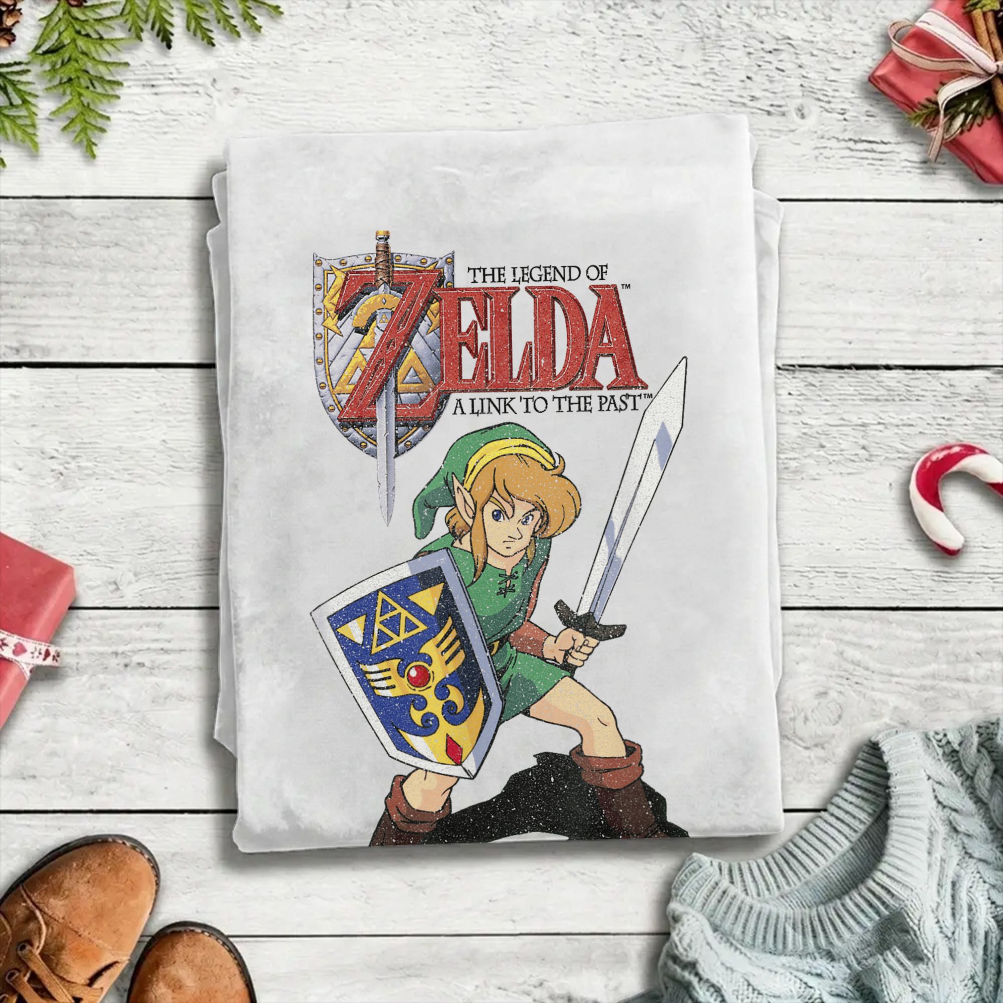 ゼルダの伝説グレー漫画 Tシャツ夏のファッション Tシャツ綿 - Retro Gaming Zelda のレビューと価格