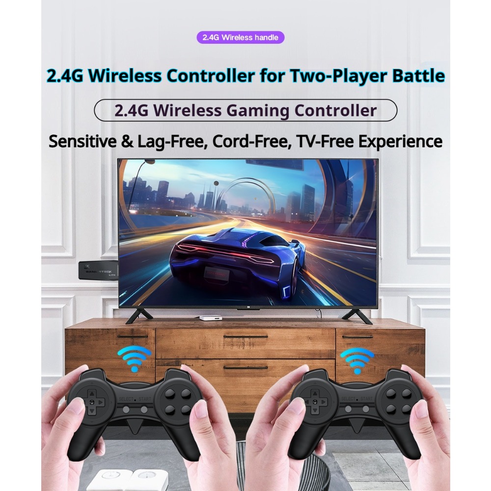 ポータブル4Kレトロゲームスティックコンソール、ワイヤレスコ - Retro Gaming N64 のレビューと価格