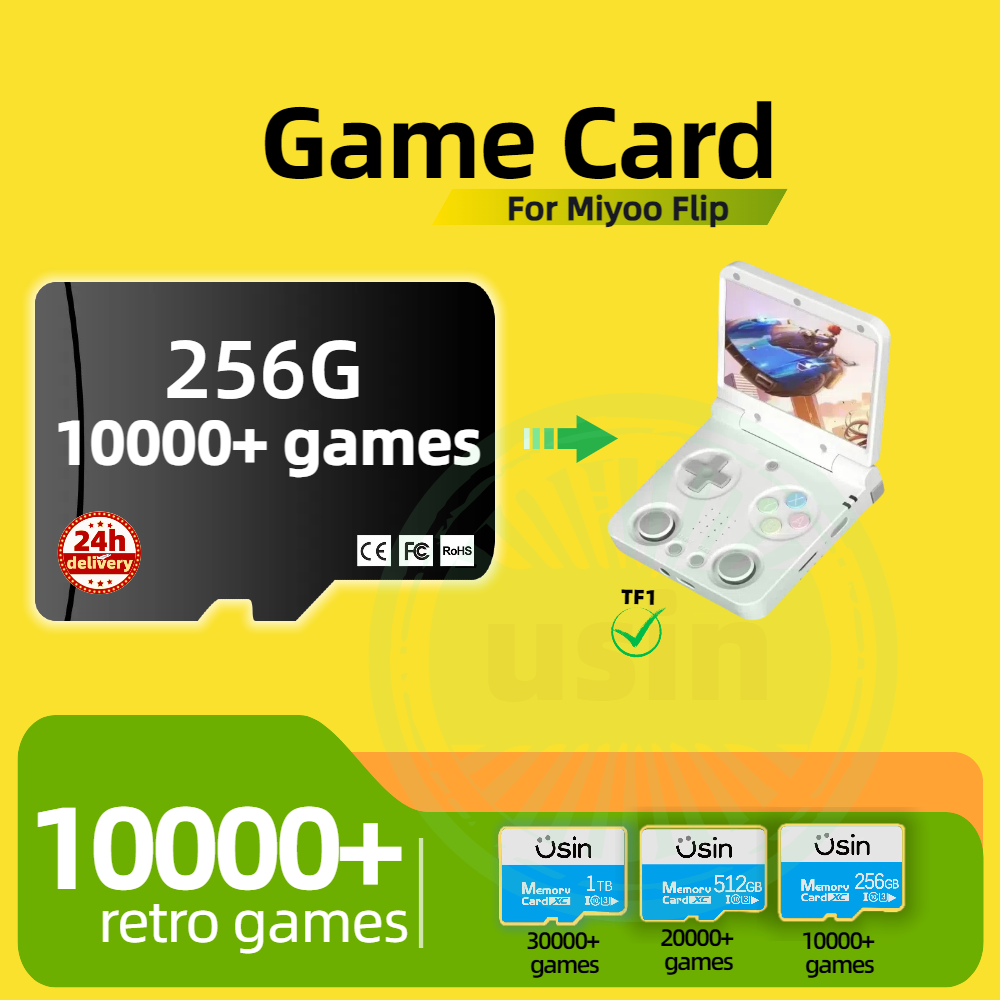 Miyoo Flip 30000+レトロクラシックゲームカー - Memory Card Ps1 のレビューと価格