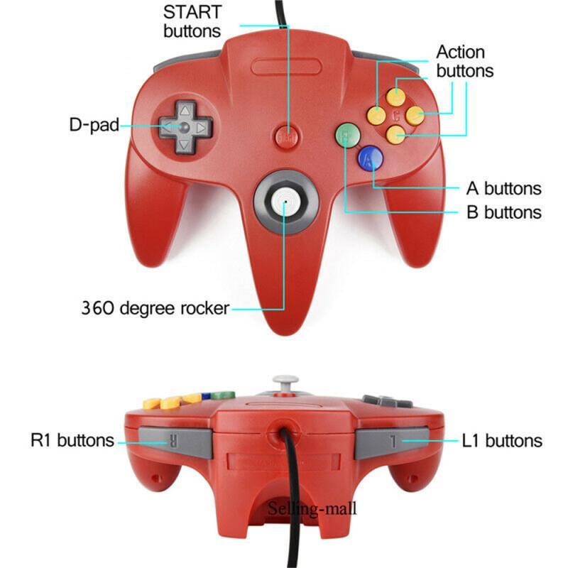N64 コントローラクラシック USB 有線リモートゲームパ - Retro Gaming N64 のレビューと価格