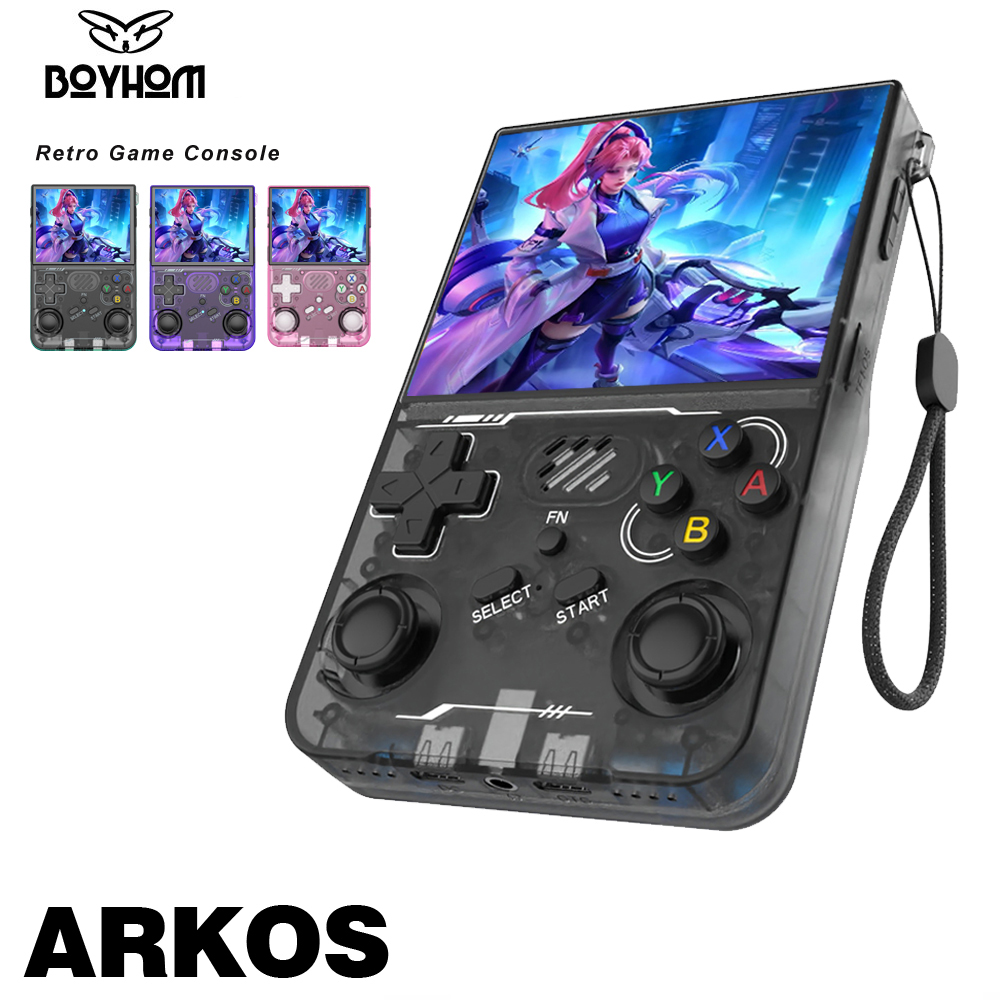 BOYHOM携帯型ゲーム機 ビデオゲーム 3.5インチIPS - Retro Gaming Laptop のレビューと価格