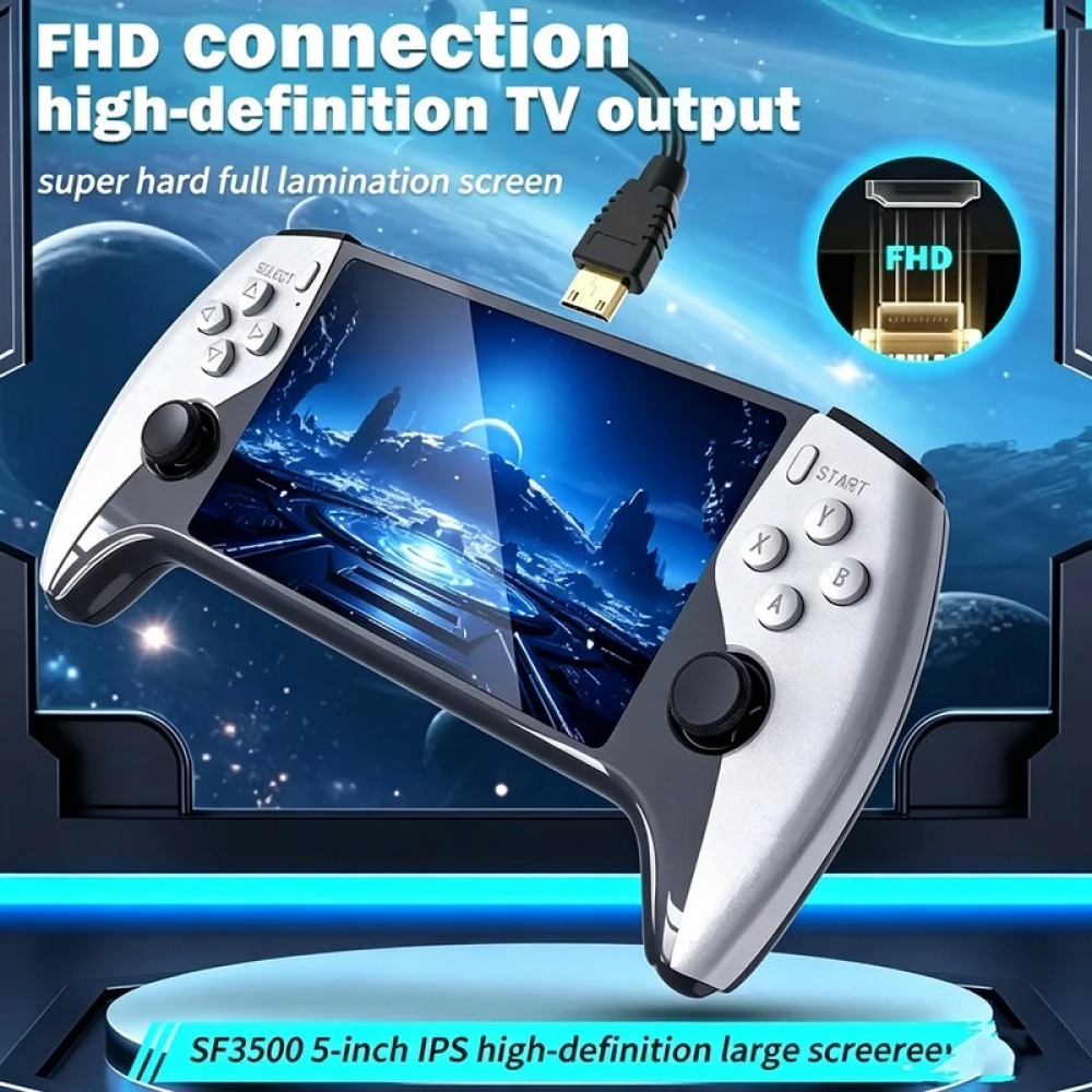 SF3500 5 インチハンドヘルドゲームコンソール PS1 - Retro Gaming Portable のレビューと価格
